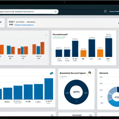 Home 19 **
A clean, organized dashboard displaying a 360-degree view of a customer profile. The dashboard should feature charts showing customer purchase history, social media interactions, and demographic data. The style should be modern and professional, using a color palette that evokes trust and clarity. The setting should be a bright, open office space with people collaborating around a large screen.
**