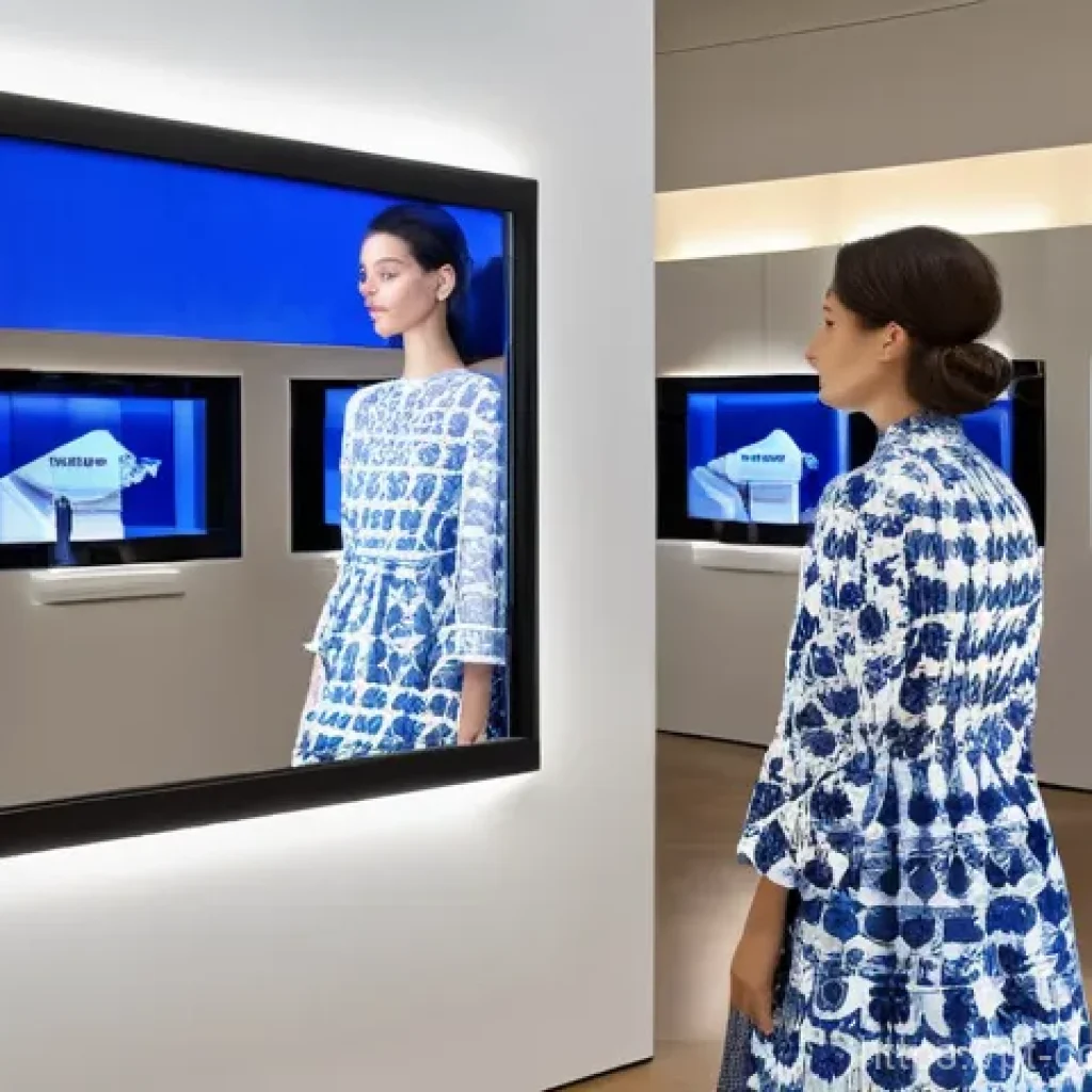 소비자 행동 데이터를 활용한 미래 전망 - **Prompt: "A young Portuguese woman (late 20s/early 30s), elegantly dressed in a chic, modest blouse...