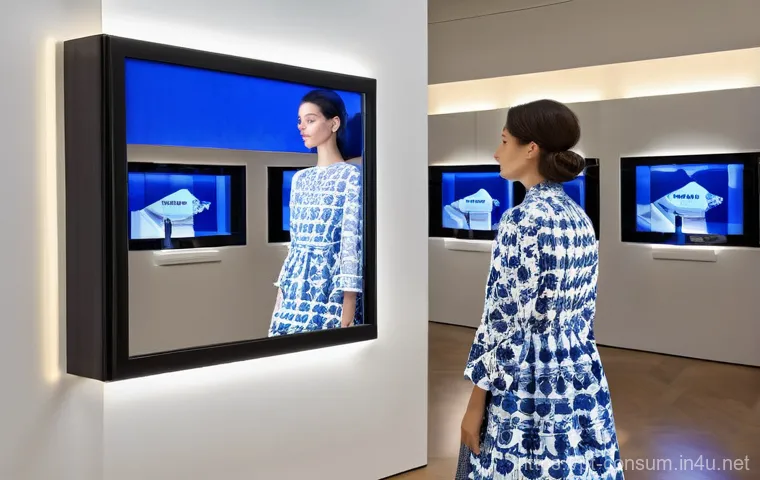 소비자 행동 데이터를 활용한 미래 전망 - **Prompt: "A young Portuguese woman (late 20s/early 30s), elegantly dressed in a chic, modest blouse...