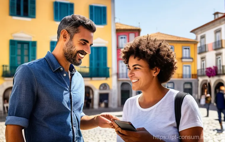 소비자 피해 예방 캠페인 성공 사례 - **Prompt:** A discerning young Portuguese woman, in her late twenties, fully clothed in a stylish ye...