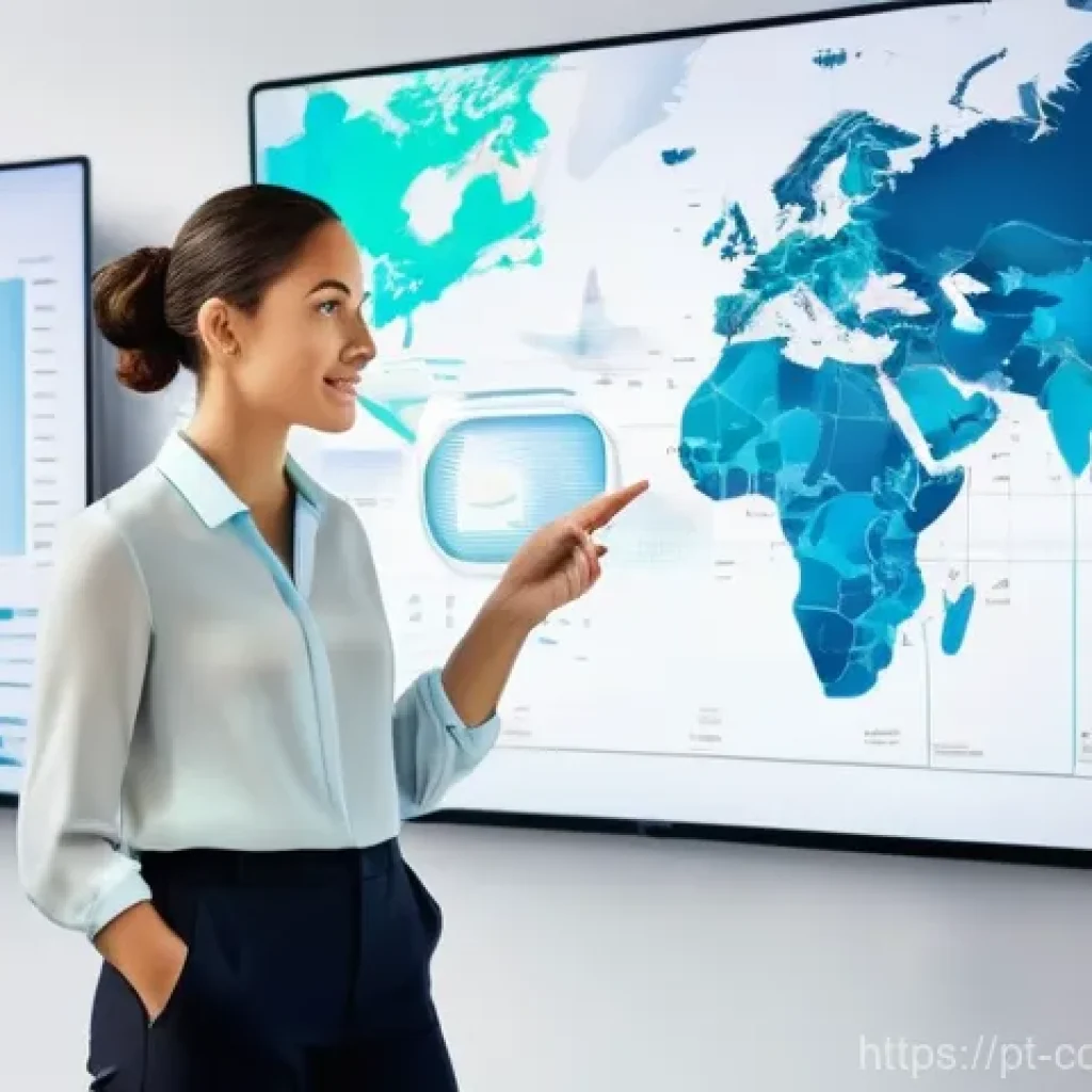 소비자 행동 데이터를 활용한 비즈니스 전략 - **Prompt:** A dynamic, high-tech office environment where a diverse group of marketing professionals...