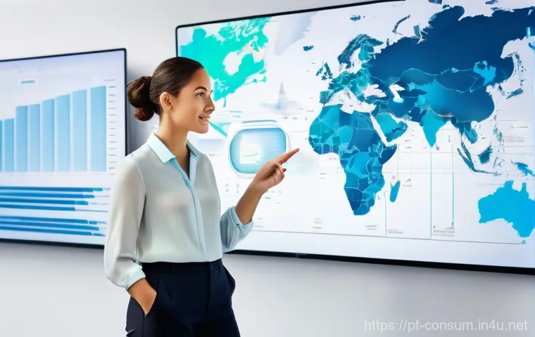 소비자 행동 데이터를 활용한 비즈니스 전략 - **Prompt:** A dynamic, high-tech office environment where a diverse group of marketing professionals...