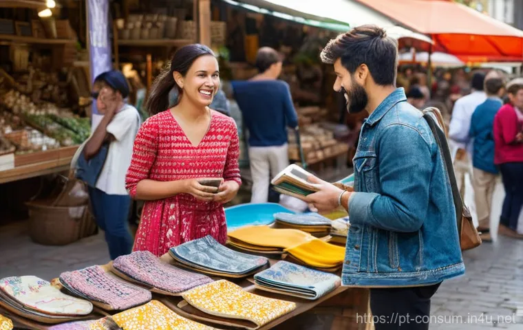 소비자 행동 변화와 디지털 트렌드 - **"A cheerful young woman, approximately 28 years old, with vibrant, shoulder-length wavy brown hair...