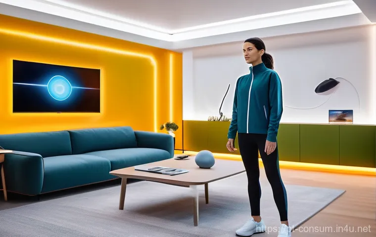 소비자 행동 변화와 디지털 트렌드 - **"A group of three friends, two women and one man, all in their mid-20s to early 30s, are joyfully ...