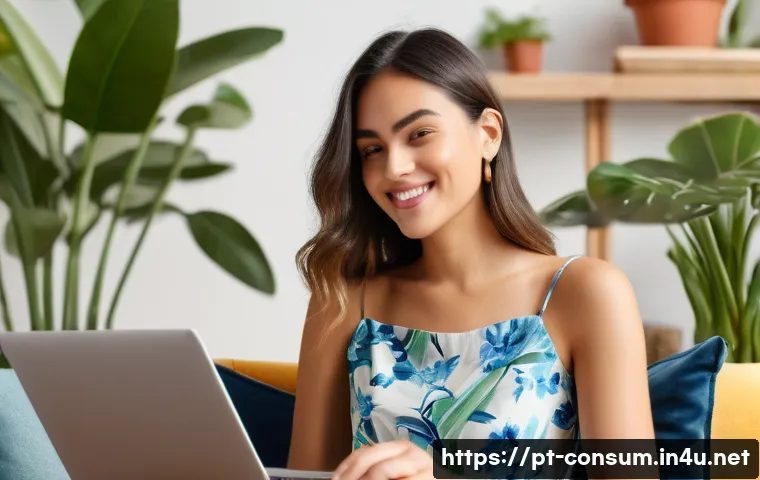 소비자 보호와 관련된 연구 논문 리뷰 - A vibrant scene of a young, stylish Brazilian woman in her mid-20s, wearing a comfortable yet chic s...