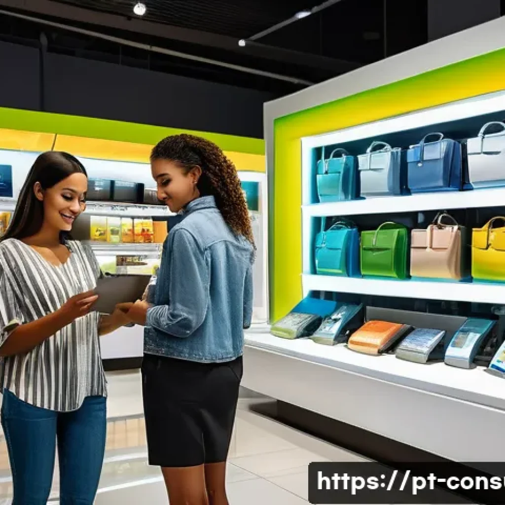 소비자중심 경영으로 변화한 사례 연구 - A modern retail environment showcasing seamless omnichannel integration: a diverse Brazilian family ...