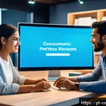 Home 22 소비자 보호와 관련된 최신 연구 논문과 사례 분석 - A modern customer service center in Brazil featuring diverse employees assisting consumers via AI-po...